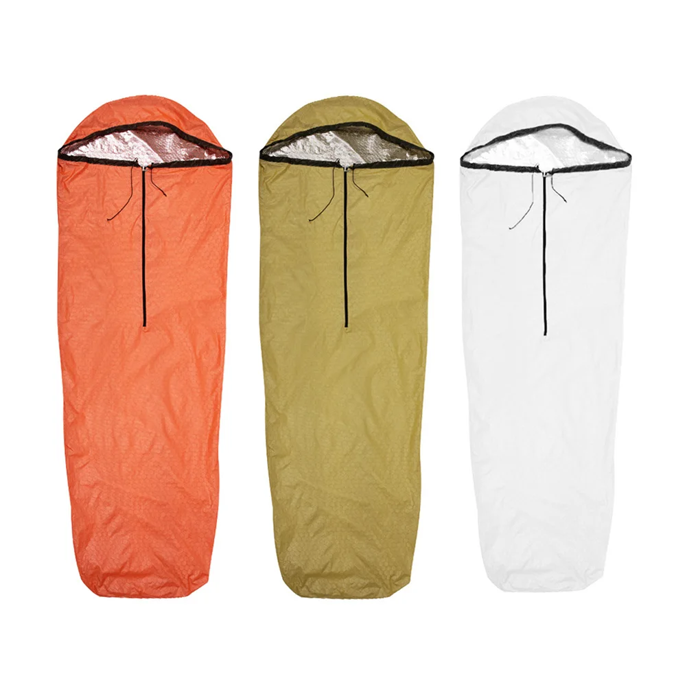 Outdoor Camping Adventure Silver-coated Sleeping Bag Emergency Warm And Cold Survival Sleep Bags Foldable Hiking Equipment
Outdoor Camping Adventure Silver-coated Sleeping Bag Emergency Warm And Cold Survival Sleep Bags Foldable Hiking Equipment