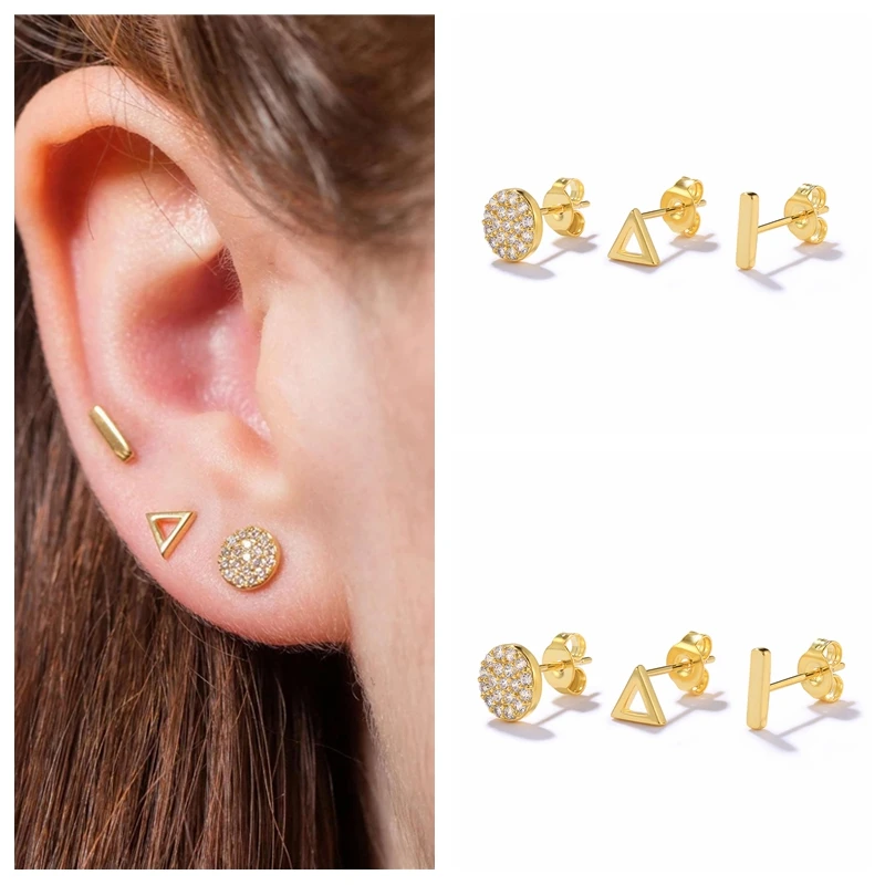 BOAKO Silver Plated Jewelry Set Earring For Women Ins Triangle Серьги 2022 Kraakbeen Piercing Mujer 2022 Trend Gift 
BOAKO Silver Plated Jewelry Set Earring For Women Ins Triangle Серьги 2022 Kraakbeen Piercing Mujer 2022 Trend Gift