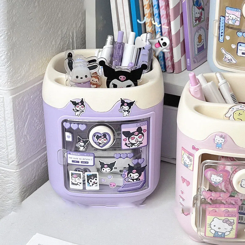 Kawaii Pen Holder HelloKitty Kuromi My Melody Dalek Cartoon Desktop Ornament Large-capacity Neutral Pen Makeup Brush Organizer
Kawaii Pen Holder HelloKitty Kuromi My Melody Dalek Cartoon Desktop Ornament Large-capacity Neutral Pen Makeup Brush Organizer