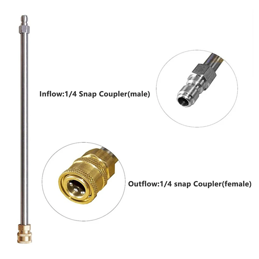 High Pressure Washer Gutter Rod Pressure Washer Extension Wand With 1/4\" Quick Connector 4000PSI Garden Supplies
High Pressure Washer Gutter Rod Pressure Washer Extension Wand With 1/4\" Quick Connector 4000PSI Garden Supplies