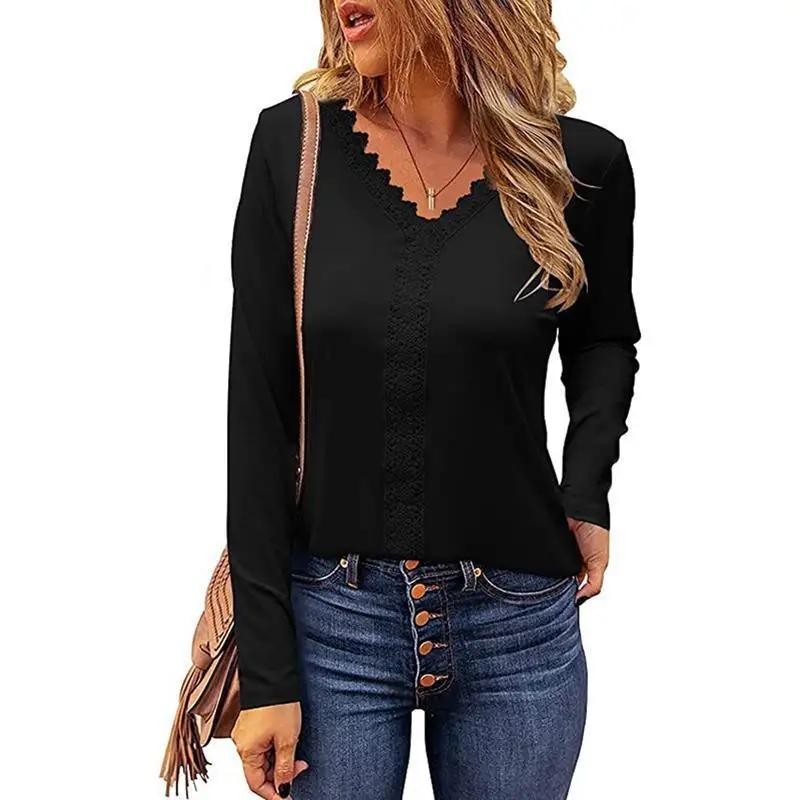 New Women's Blouse Ladies T Shirts Spring Autumn White Lace Embroidery Tops Deep V Sexy Fashion Female Long Sleeve Shirt 2XL
New Women's Blouse Ladies T Shirts Spring Autumn White Lace Embroidery Tops Deep V Sexy Fashion Female Long Sleeve Shirt 2XL