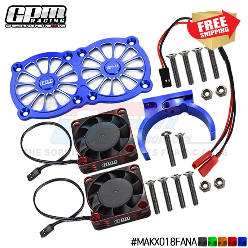 Radio control RC 7075-T6 Dual high-speed metal frame cooling fan for 1/5 traxxas X maxx Arrma Kraton
Radio control RC 7075-T6 Dual high-speed metal frame cooling fan for 1/5 traxxas X maxx Arrma Kraton