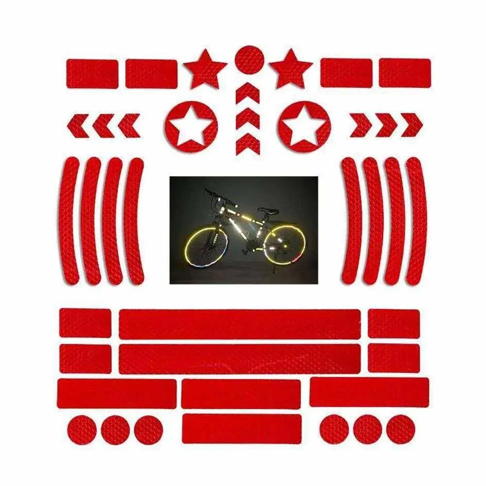 42PCS Bicycle Body Reflective Sticker Night Safety Logo Grid Stripe Warning Strip MTB Scooter Helmet Body Reflective Sticker
42PCS Bicycle Body Reflective Sticker Night Safety Logo Grid Stripe Warning Strip MTB Scooter Helmet Body Reflective Sticker