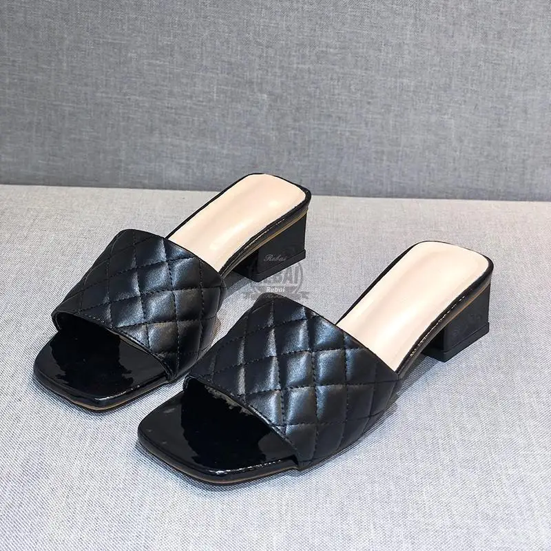 Fashion Women Pumps Slippers Ladies Square Toe Female Slides Summer Shoes Sandals High Heels 2022 Indoor Zapato Mujer Sandalias
Fashion Women Pumps Slippers Ladies Square Toe Female Slides Summer Shoes Sandals High Heels 2022 Indoor Zapato Mujer Sandalias