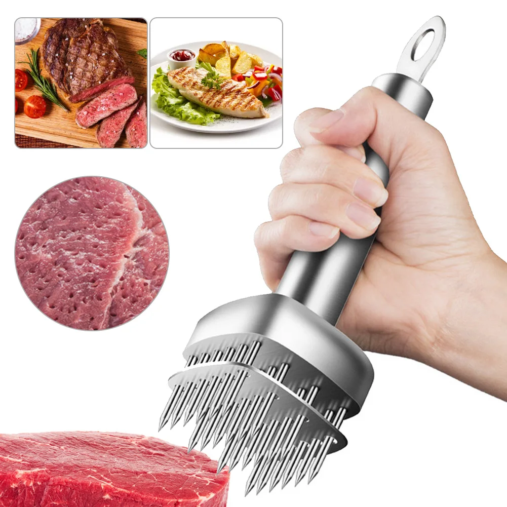 Hot Sale Meat Tenderizer With 24 Stainless Steel Needle Blades Saving Time And Efforts BBQ Tool
Hot Sale Meat Tenderizer With 24 Stainless Steel Needle Blades Saving Time And Efforts BBQ Tool