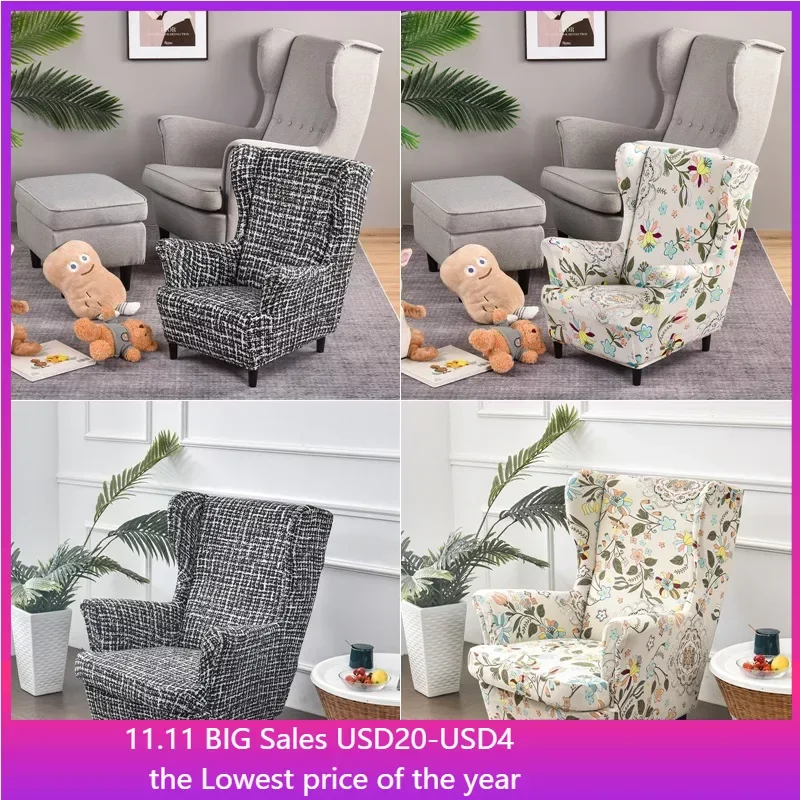Floral Prints Wing Chair Cover Nordic Kids Adult Armchair Slipcover Living Room Elastic Single Sofa Covers Stretch Chair Covers
Floral Prints Wing Chair Cover Nordic Kids Adult Armchair Slipcover Living Room Elastic Single Sofa Covers Stretch Chair Covers