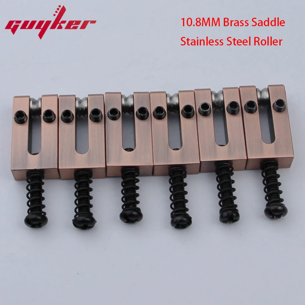 1 Set 10.8MM Brass Saddles Electric Guitar Tremolo Bridge Bronze/Ancient Silver Saddles For Strat ST Guitar
1 Set 10.8MM Brass Saddles Electric Guitar Tremolo Bridge Bronze/Ancient Silver Saddles For Strat ST Guitar