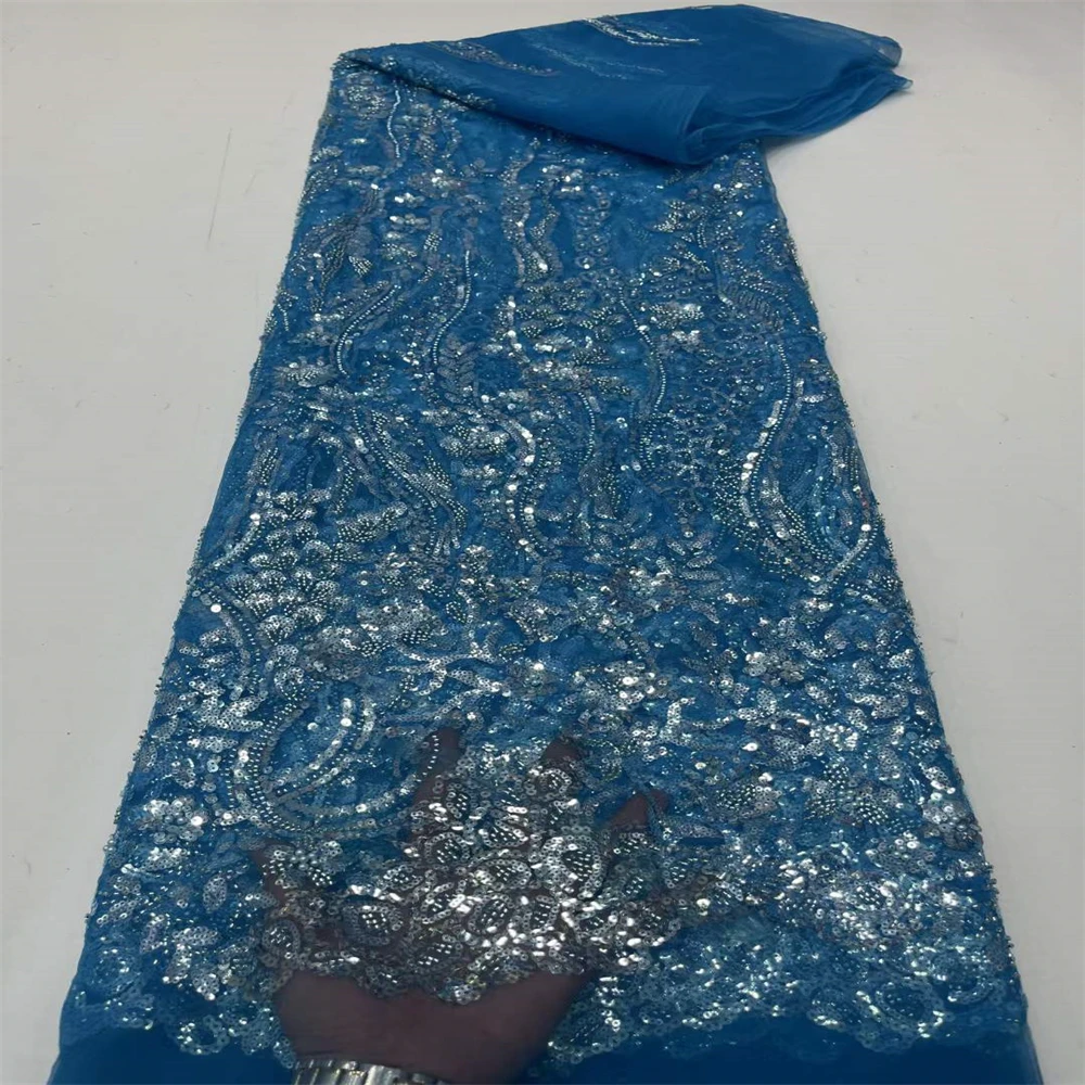 African Lace Fabric 2023 With Sequins Tulle Evening Dresses For Women Embroidery French Fashion Mesh Fabrics Cloth Sewing 5Yards
African Lace Fabric 2023 With Sequins Tulle Evening Dresses For Women Embroidery French Fashion Mesh Fabrics Cloth Sewing 5Yards