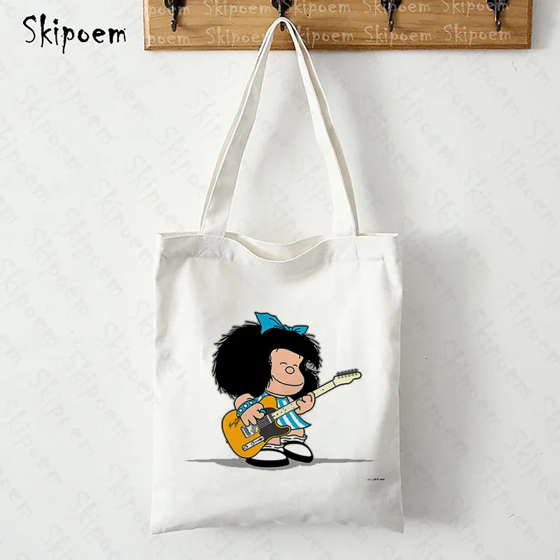Bags Shoulder Shopping Tote Beach Bag reusable Large Capacity Hand Bag Women Mafalda vintage Art harajuku kawaii Teacher Handbag
Bags Shoulder Shopping Tote Beach Bag reusable Large Capacity Hand Bag Women Mafalda vintage Art harajuku kawaii Teacher Handbag