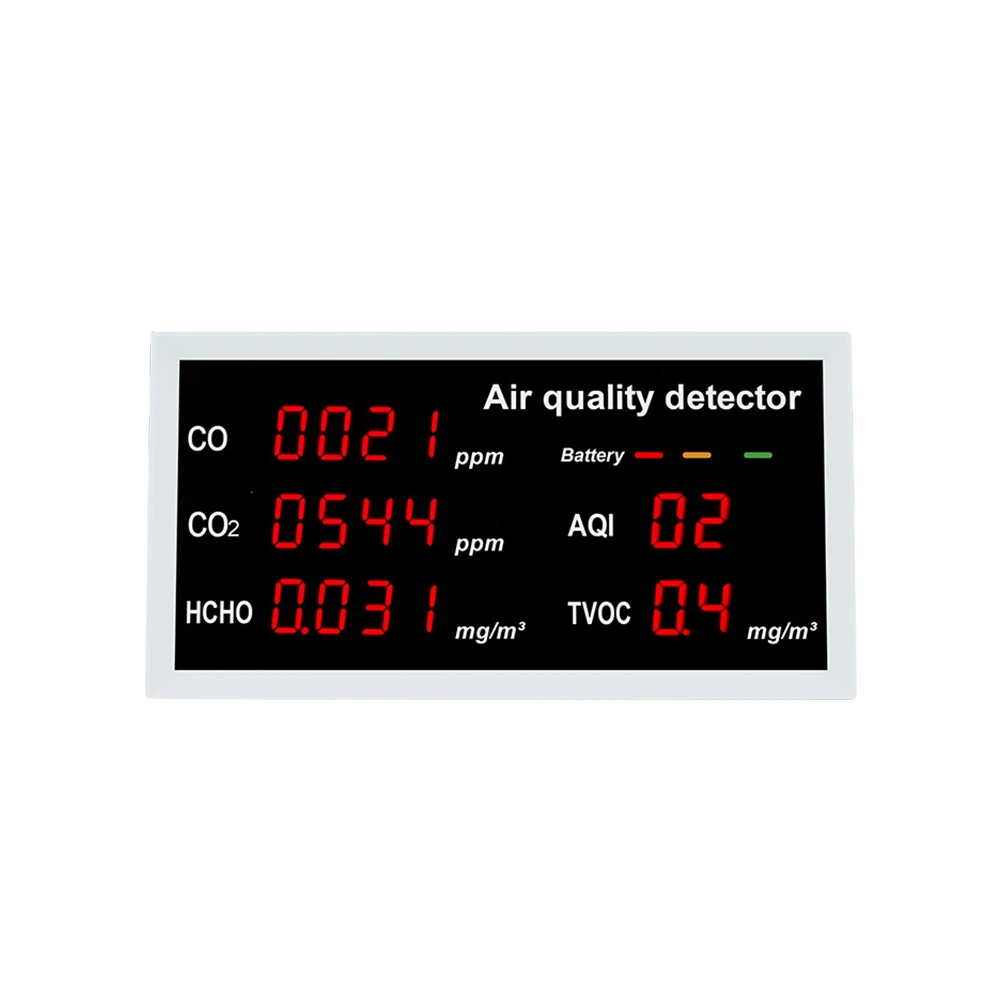 Air Quality Monitor Gas Detector Indoor Rechargeable CO CO2 HCHO TVOC AQI Detector Real for Car Home Office
Air Quality Monitor Gas Detector Indoor Rechargeable CO CO2 HCHO TVOC AQI Detector Real for Car Home Office