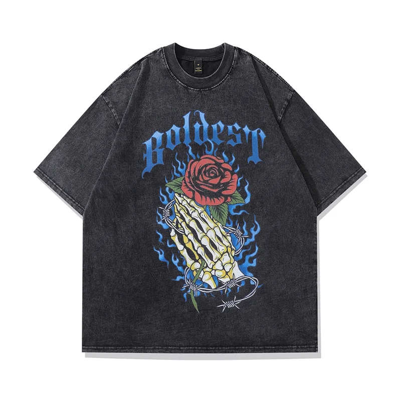 Streetwear T shirt Men Women Oversized Cotton Skeleton Vintage Printed Vintage T shirt Punk Summer Harajuku Hip Hop T shirt
Streetwear T shirt Men Women Oversized Cotton Skeleton Vintage Printed Vintage T shirt Punk Summer Harajuku Hip Hop T shirt