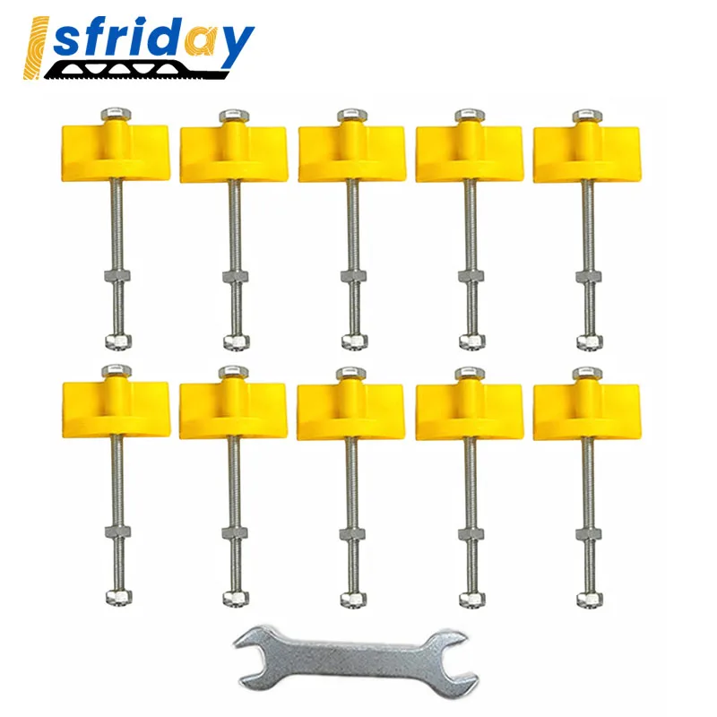 10pcs Manual Tile Locator Wall Tiles Regulator Height Adjustable Positioner Leveler Ceramic Fine Thread Rising Construction Tool
10pcs Manual Tile Locator Wall Tiles Regulator Height Adjustable Positioner Leveler Ceramic Fine Thread Rising Construction Tool