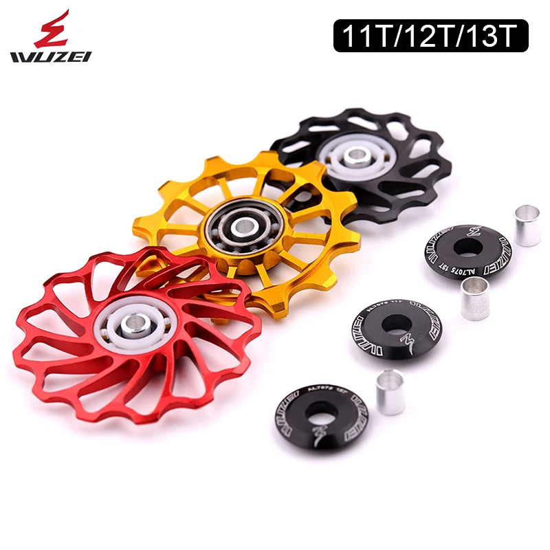 WUZEI MTB Rear Derailleur Guide Wheel Ceramic Bearing Bicycle Transmission Guide Pulley Aluminum Alloy 11/12/13T Bike Accessorie
WUZEI MTB Rear Derailleur Guide Wheel Ceramic Bearing Bicycle Transmission Guide Pulley Aluminum Alloy 11/12/13T Bike Accessorie