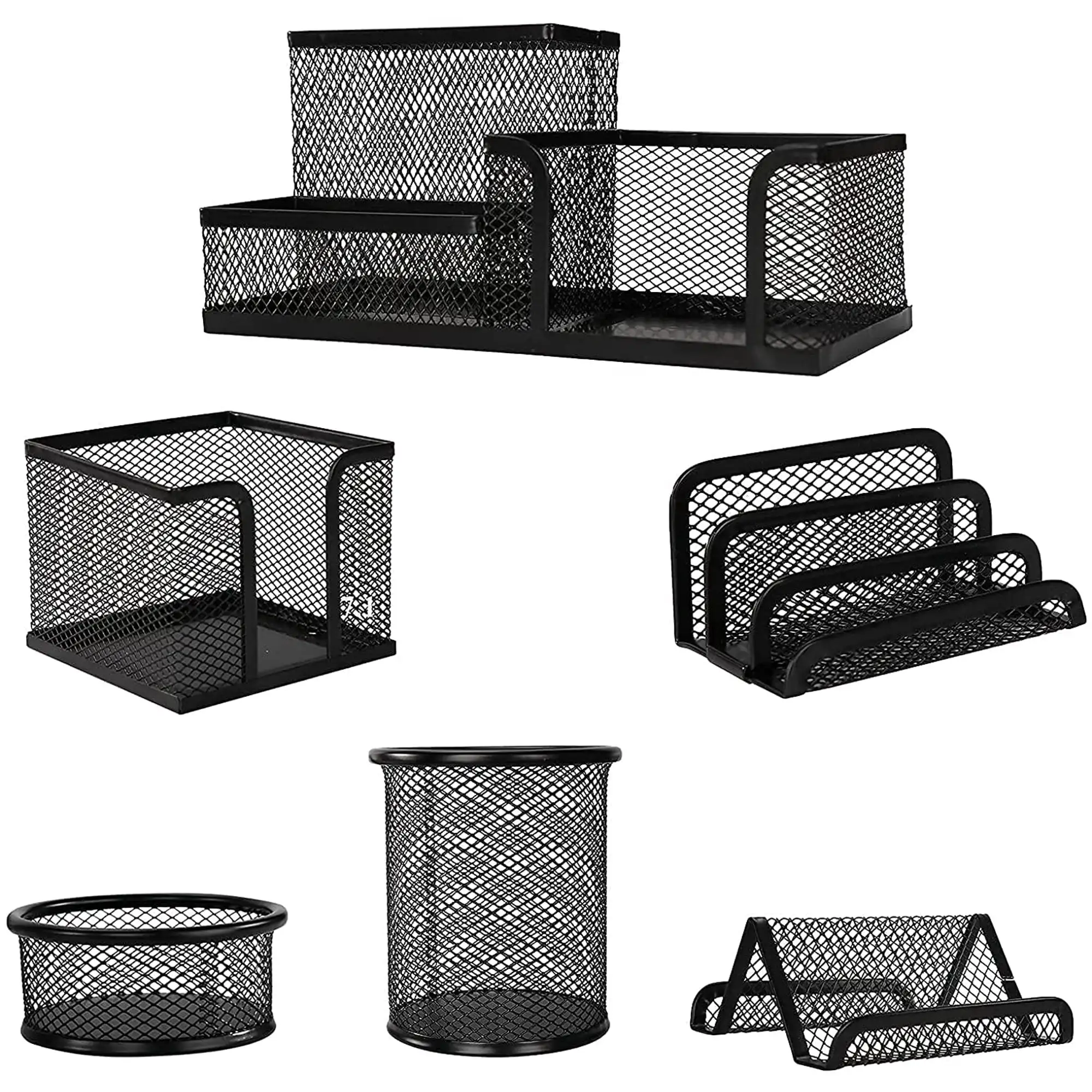 Desk Organizer Set Office Supplies Caddy, Desk Accessories Set Includes Pen Pencil Cup Holder, Pen Organizer, Mail Organizer, St
Desk Organizer Set Office Supplies Caddy, Desk Accessories Set Includes Pen Pencil Cup Holder, Pen Organizer, Mail Organizer, St