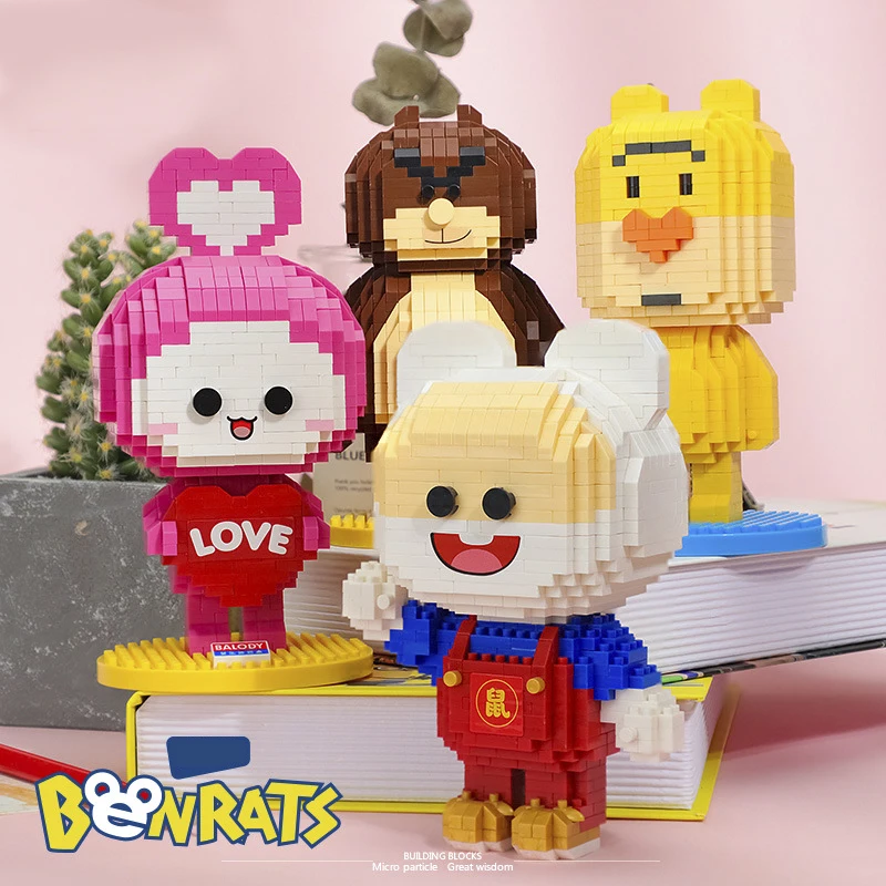 Net cute cartoon Red Love stupid bear family Series Assemble Building Block Toy Model Bricks Set Toys For Kids Gift
Net cute cartoon Red Love stupid bear family Series Assemble Building Block Toy Model Bricks Set Toys For Kids Gift