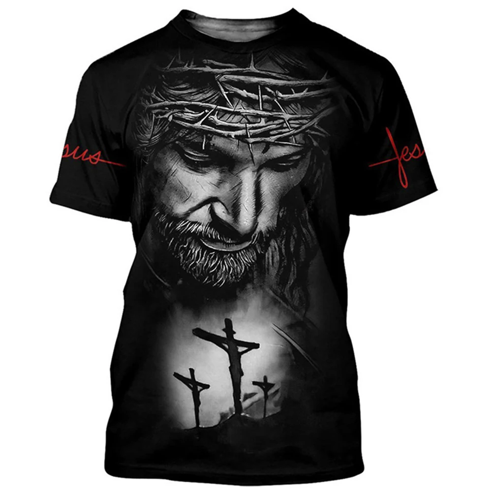 Fashion Summer Casual Streetwear Harajuku God Graphic Men Tees Tops Religion Christ Jesus 3D Print MenT-Shirt Loose Clothing
Fashion Summer Casual Streetwear Harajuku God Graphic Men Tees Tops Religion Christ Jesus 3D Print MenT-Shirt Loose Clothing