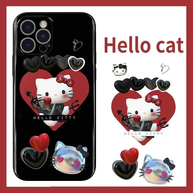 Kawaii Sanrio Hello Kittys Iphone13 Cartoon Phone Case 12Promax Babes Shiny 7/8Plus Anime Black Retro Protective Case Girls Toys
Kawaii Sanrio Hello Kittys Iphone13 Cartoon Phone Case 12Promax Babes Shiny 7/8Plus Anime Black Retro Protective Case Girls Toys