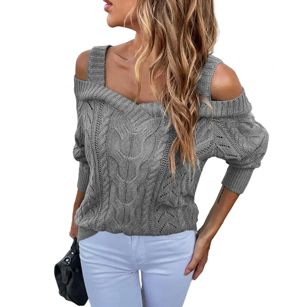 Однотонная трикотажная теплая осенне-зимняя женская сексуальная кофта трикотажные топы Женский вязаный свитер для повседневной носки
Однотонная трикотажная теплая осенне-зимняя женская сексуальная кофта трикотажные топы Женский вязаный свитер для повседневной носки