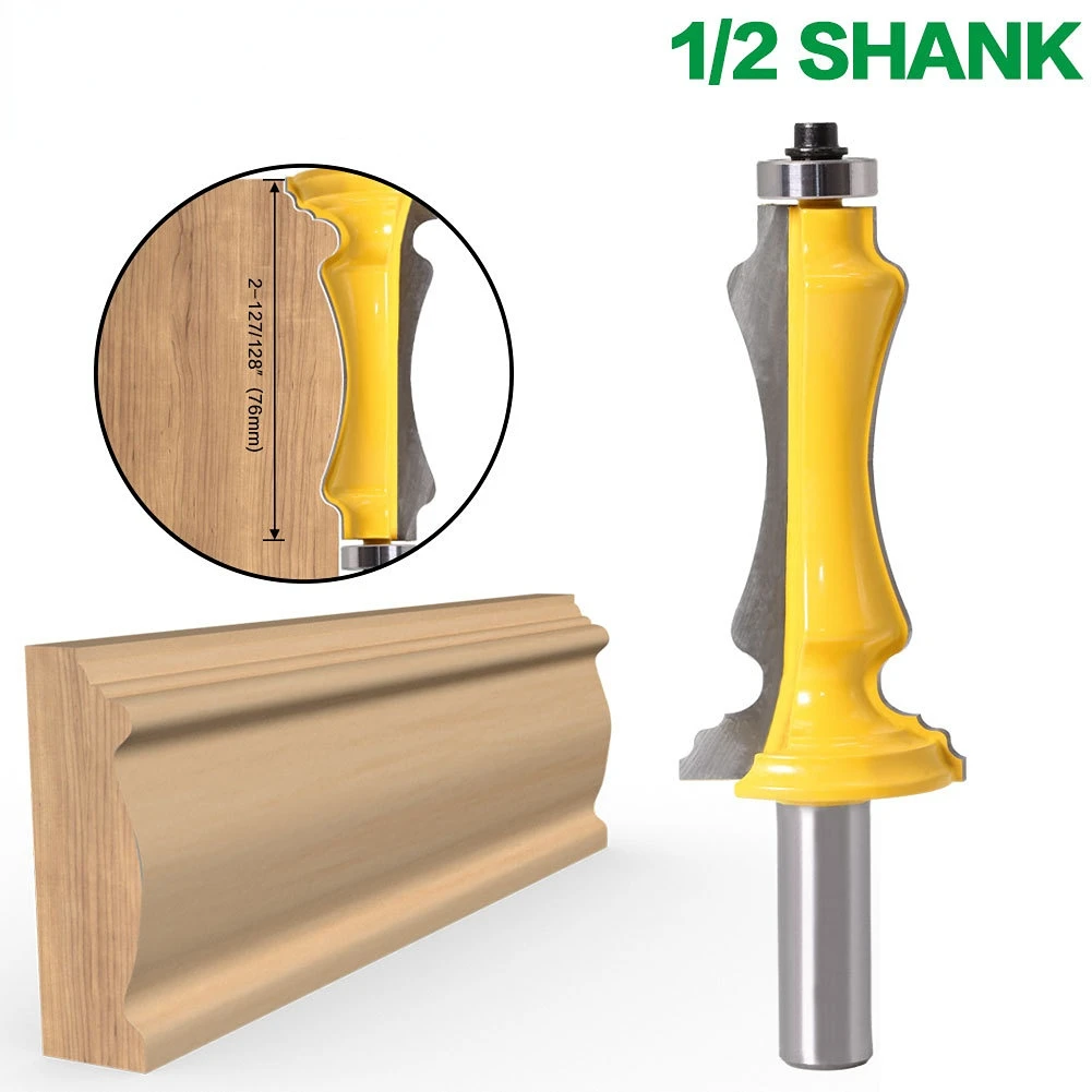 1PC Door & Window Casing Router Bit - 1/2" 12mmShank Line knife door knife Woodworking cutter Tenon Cutter for Woodworking Tools
1PC Door & Window Casing Router Bit - 1/2" 12mmShank Line knife door knife Woodworking cutter Tenon Cutter for Woodworking Tools