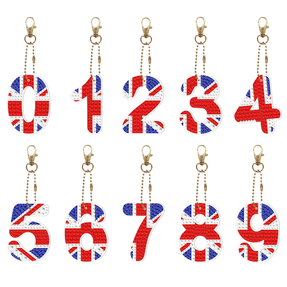 10 шт./компл. номер 0-9 5D алмазная живопись «сделай сам» Двусторонняя Алмазная вышивка брелок Подвеска полная дрель брелок Мозаика Искусство
10 шт./компл. номер 0-9 5D алмазная живопись «сделай сам» Двусторонняя Алмазная вышивка брелок Подвеска полная дрель брелок Мозаика Искусство