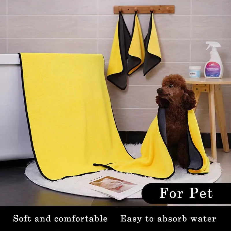 Quick-drying Pet Dog and Cat Towels Soft Fiber Towels Water-absorbent Bath Towel Convenient Pet Shop Cleaning Towel Pet Supplies
Quick-drying Pet Dog and Cat Towels Soft Fiber Towels Water-absorbent Bath Towel Convenient Pet Shop Cleaning Towel Pet Supplies