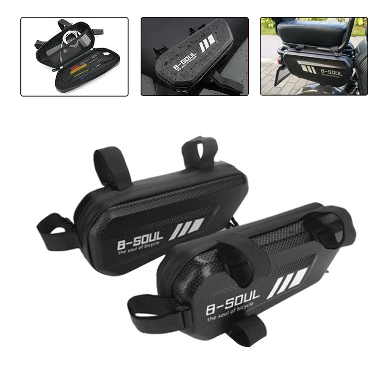 Мотоциклетные боковые сумки, универсальный жесткий чехол EVA, водонепроницаемая подвесная сумка для электрического велосипеда, сумка для горного велосипеда с треугольным карманом 
Мотоциклетные боковые сумки, универсальный жесткий чехол EVA, водонепроницаемая подвесная сумка для электрического велосипеда, сумка для горного велосипеда с треугольным карманом