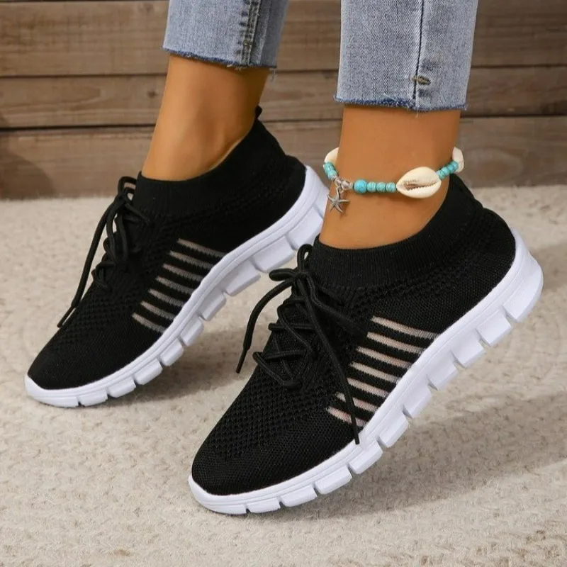 Women's Sneakers Breathable Casual Women Socks Shoes Lace Up Ladies Flats Female Vulcanized Running
Women's Sneakers Breathable Casual Women Socks Shoes Lace Up Ladies Flats Female Vulcanized Running