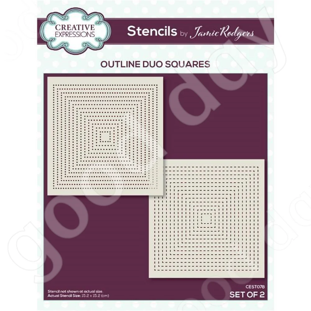 New 2022 Arrival hot sale Stencils Squares Set of 2 Scrapbook Diary Decoration Embossing Template Diy Greeting Card Handmade
New 2022 Arrival hot sale Stencils Squares Set of 2 Scrapbook Diary Decoration Embossing Template Diy Greeting Card Handmade