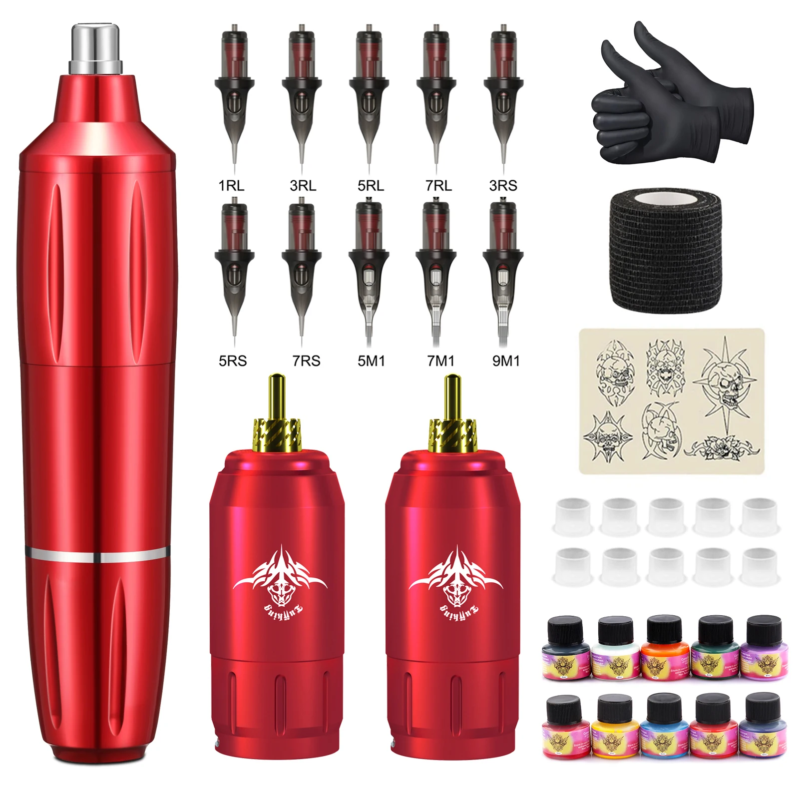 Wireless Tattoo Machine Set Professional Rotary Tattoo Machine Kits with Cartridge Needles Permanent Makeup Machine For Body Art
Wireless Tattoo Machine Set Professional Rotary Tattoo Machine Kits with Cartridge Needles Permanent Makeup Machine For Body Art