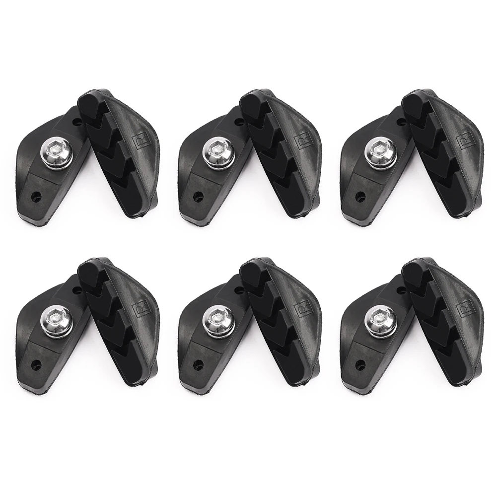 6 Pairs Road Bike Brake Pads Shoes For V-Brake Symmetrical Road Bicycle V Brake Shoes Durable Bicycle Brake Tools
6 Pairs Road Bike Brake Pads Shoes For V-Brake Symmetrical Road Bicycle V Brake Shoes Durable Bicycle Brake Tools