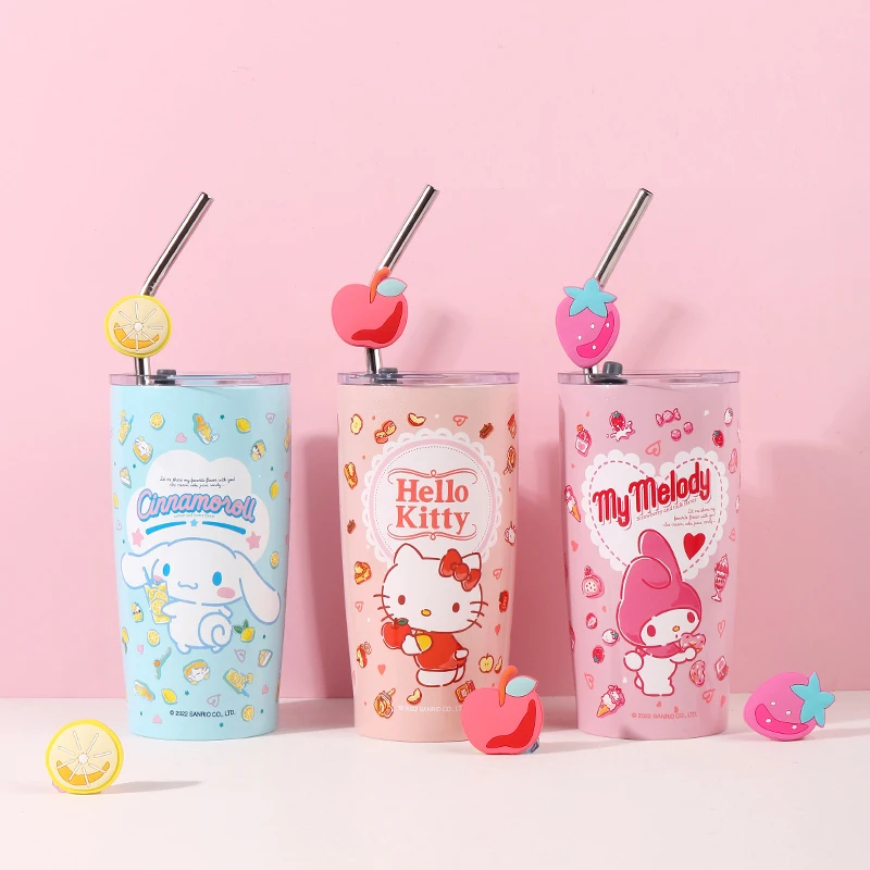 Kawaii New My Melody HelloKittys Cinnamoroll Colorful Insulation Steel Cup Cute Straw Cup Straight Drink Cup Can Be Cold or Hot
Kawaii New My Melody HelloKittys Cinnamoroll Colorful Insulation Steel Cup Cute Straw Cup Straight Drink Cup Can Be Cold or Hot