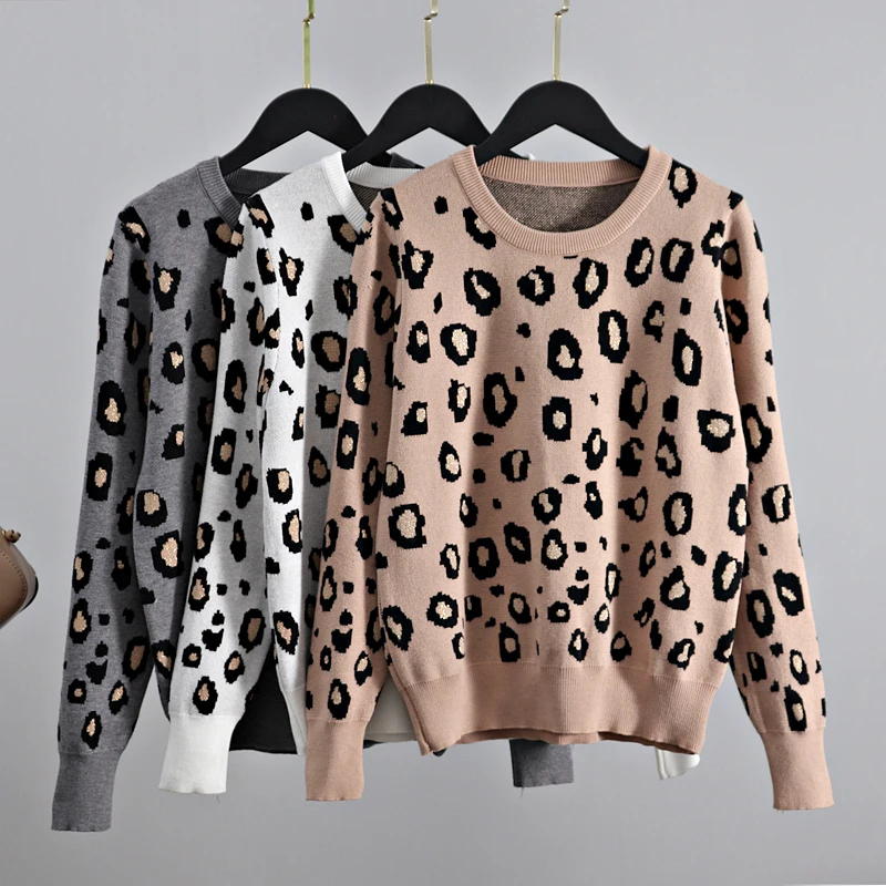 QNPQYX New Leopard Women O Neck Sweater Autumn Winter Thick Warm Jumpers Pullovers Top Soft Female Jumper Knitwear Outfits Pull
QNPQYX New Leopard Women O Neck Sweater Autumn Winter Thick Warm Jumpers Pullovers Top Soft Female Jumper Knitwear Outfits Pull