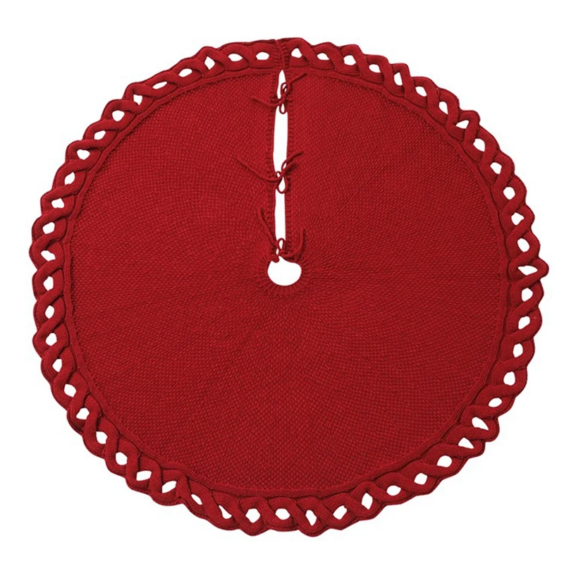 48 Inches Christmas Tree Skirt Knit Knitted Thick Rustic Xmas Holiday Decoration
48 Inches Christmas Tree Skirt Knit Knitted Thick Rustic Xmas Holiday Decoration