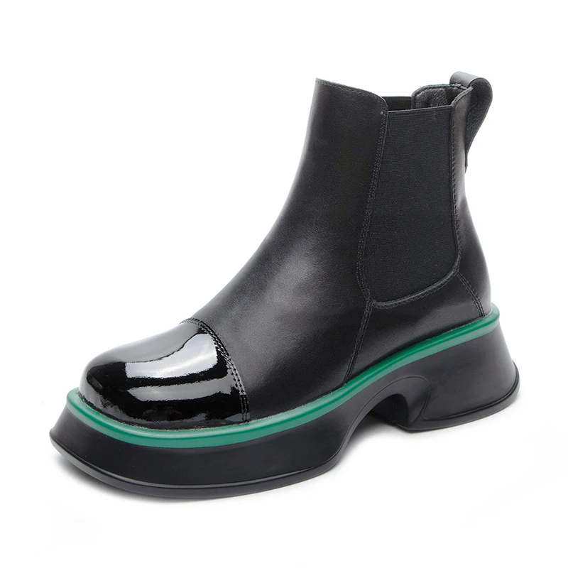 Chelsea Women's Luxury Boots 2022 Black Platform Shoes Ladies Elegant Medium Heels Chunky Ankle Boots Female Thick Bottom Botins
Chelsea Women's Luxury Boots 2022 Black Platform Shoes Ladies Elegant Medium Heels Chunky Ankle Boots Female Thick Bottom Botins