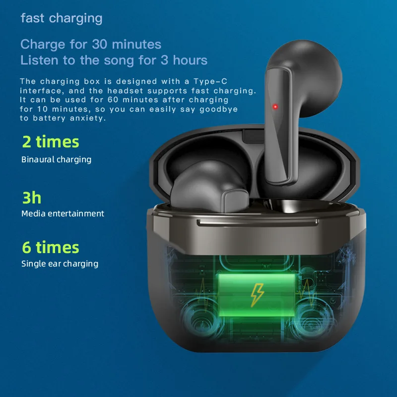 AIR1 TWS Wireless Bluetooth Headphones Earbud 9D HIFI Stereo Noise Cancelling Gaming Sports Waterproof Handfree Earphones
AIR1 TWS Wireless Bluetooth Headphones Earbud 9D HIFI Stereo Noise Cancelling Gaming Sports Waterproof Handfree Earphones