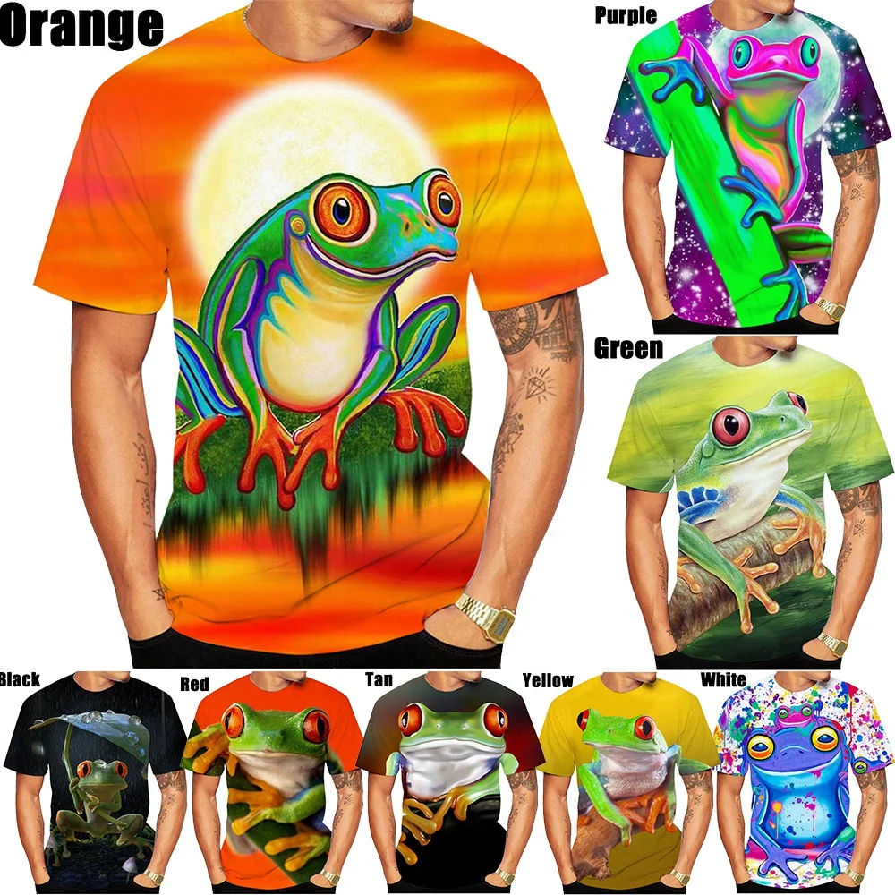 New Fashion Frog 3D Printing T-Shirt Men Women Summer Casual Short Sleeve Round Neck Shirt Tops
New Fashion Frog 3D Printing T-Shirt Men Women Summer Casual Short Sleeve Round Neck Shirt Tops