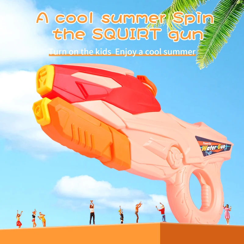 

2022 New Super Soaker Blaster Powerful Water Gun Large Pull-out Pink Pistols for Children Summer Beach Swimming Pool Squirt Toy