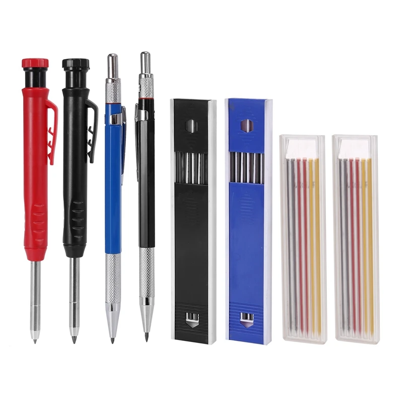 Solid Carpenter Pencil,Marker Refill Long Nosed Deep Hole Mechanical Pencil Woodworking Tools For Architect Woodworker
Solid Carpenter Pencil,Marker Refill Long Nosed Deep Hole Mechanical Pencil Woodworking Tools For Architect Woodworker