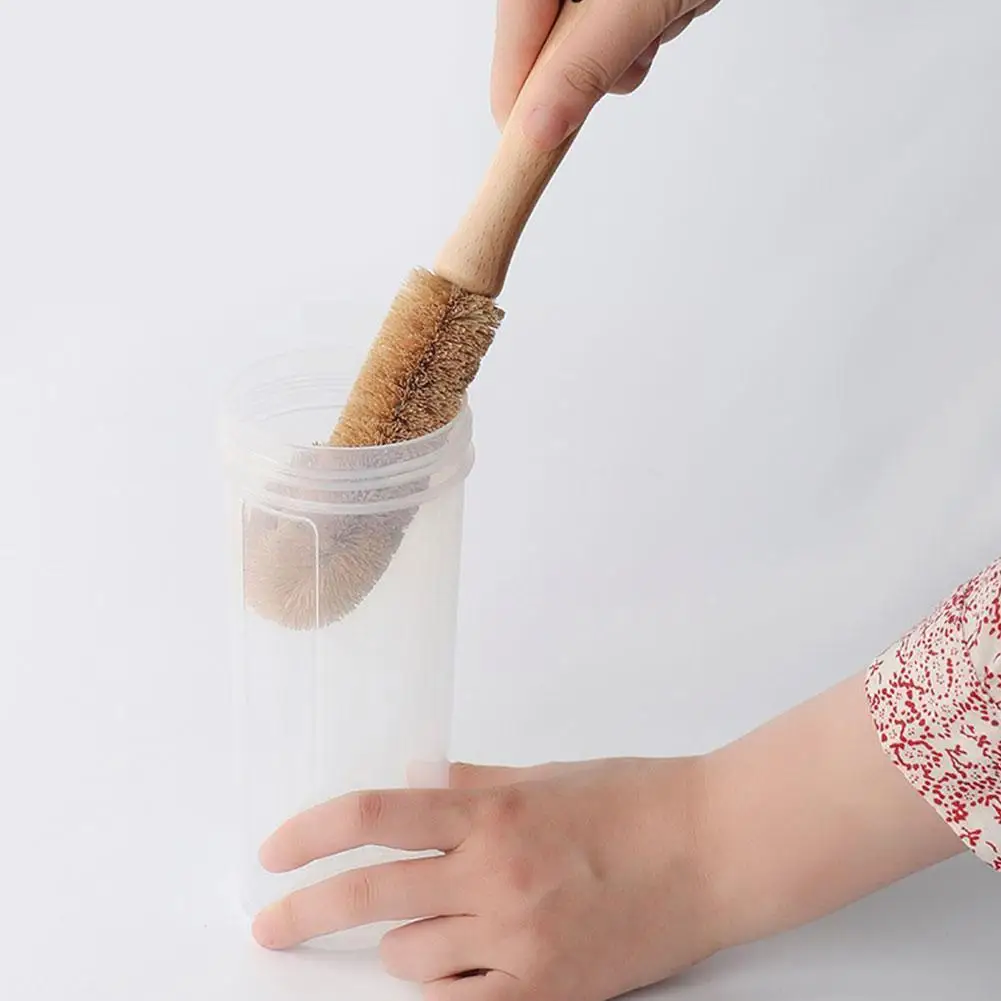 Щетка из кокосового волокна для чистки бутылок, не прилипающая, для обезжиривания масла, мытья посуды, посуды, кастрюли, щетка для чистки кух... 
Щетка из кокосового волокна для чистки бутылок, не прилипающая, для обезжиривания масла, мытья посуды, посуды, кастрюли, щетка для чистки кух...