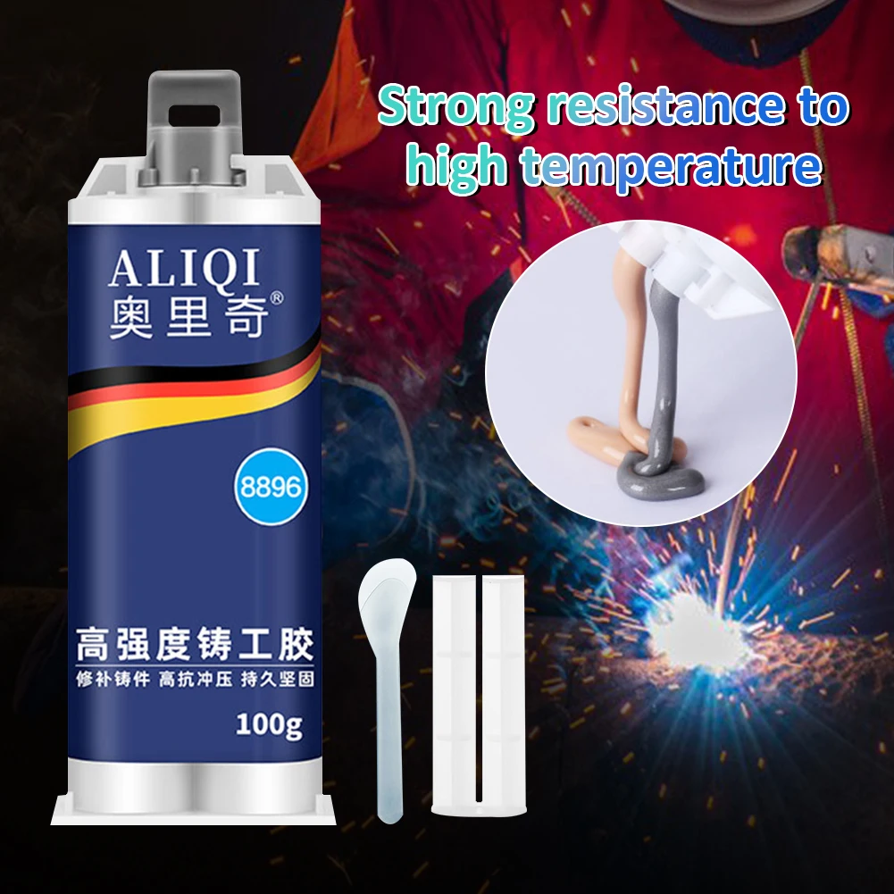 Metal Repair Glue 2 In1 Industrial AB Glue Syringe Heat Resistant Sealant Cold Weld Strong Defect Repair Agent Glue 50g/100g
Metal Repair Glue 2 In1 Industrial AB Glue Syringe Heat Resistant Sealant Cold Weld Strong Defect Repair Agent Glue 50g/100g