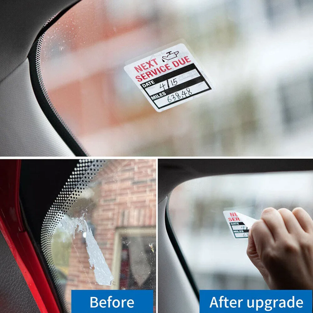 300PC/roll Labels Oil Change Service Reminder Sticker Clear Lite Sticker Pack 2*2inch Low Tact Adhesive Repositionable Note Mark
300PC/roll Labels Oil Change Service Reminder Sticker Clear Lite Sticker Pack 2*2inch Low Tact Adhesive Repositionable Note Mark
