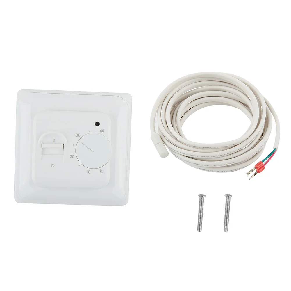 Sensor Cable Thermostat Thermostat UnderFloor White Color 16A Control Switch Floor Sensor Heating Heating Thermostat
Sensor Cable Thermostat Thermostat UnderFloor White Color 16A Control Switch Floor Sensor Heating Heating Thermostat