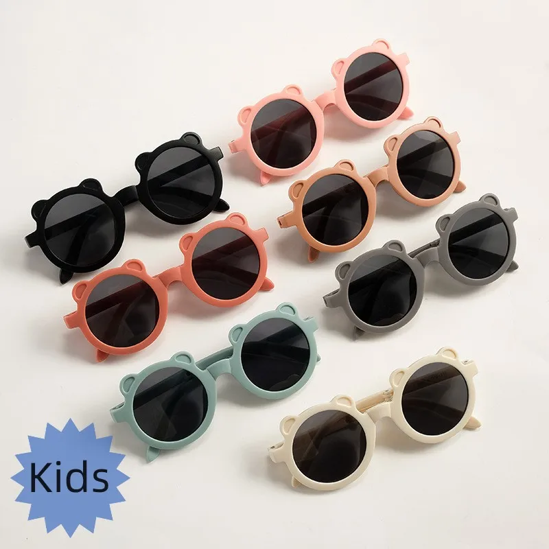 Boys Girls Cute Round Frame Sun Glasses Fashionable Unique Bear Shape Design Sun Glasses Children UV Shades Eyewear for Kids
Boys Girls Cute Round Frame Sun Glasses Fashionable Unique Bear Shape Design Sun Glasses Children UV Shades Eyewear for Kids