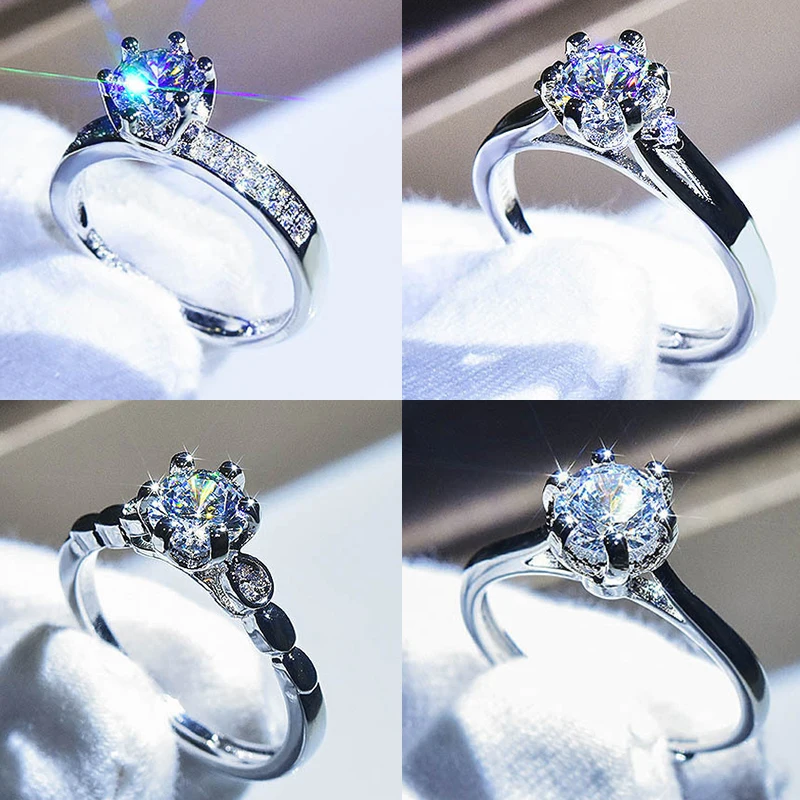 2022 Trendy Inlaid Zircon Crystal Zircon Engagement Rings For Women Female Wedding Jewelry Accessories Gift Fashion Women Rings
2022 Trendy Inlaid Zircon Crystal Zircon Engagement Rings For Women Female Wedding Jewelry Accessories Gift Fashion Women Rings