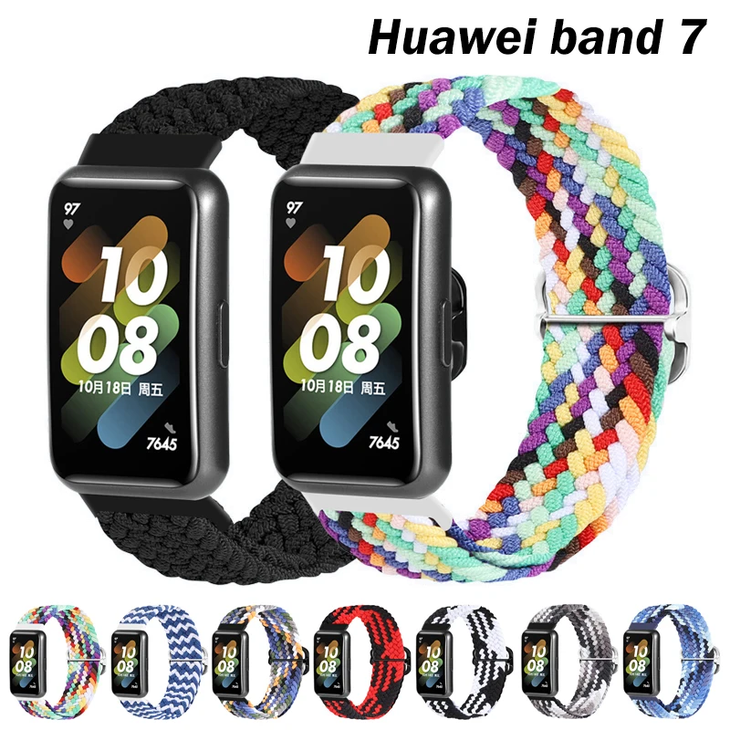 Регулируемый нейлоновый ремешок для Huawei Band 7, Воздухопроницаемый сменный Браслет с 7NFC, эластичный браслет для Huawei Band7
Регулируемый нейлоновый ремешок для Huawei Band 7, Воздухопроницаемый сменный Браслет с 7NFC, эластичный браслет для Huawei Band7