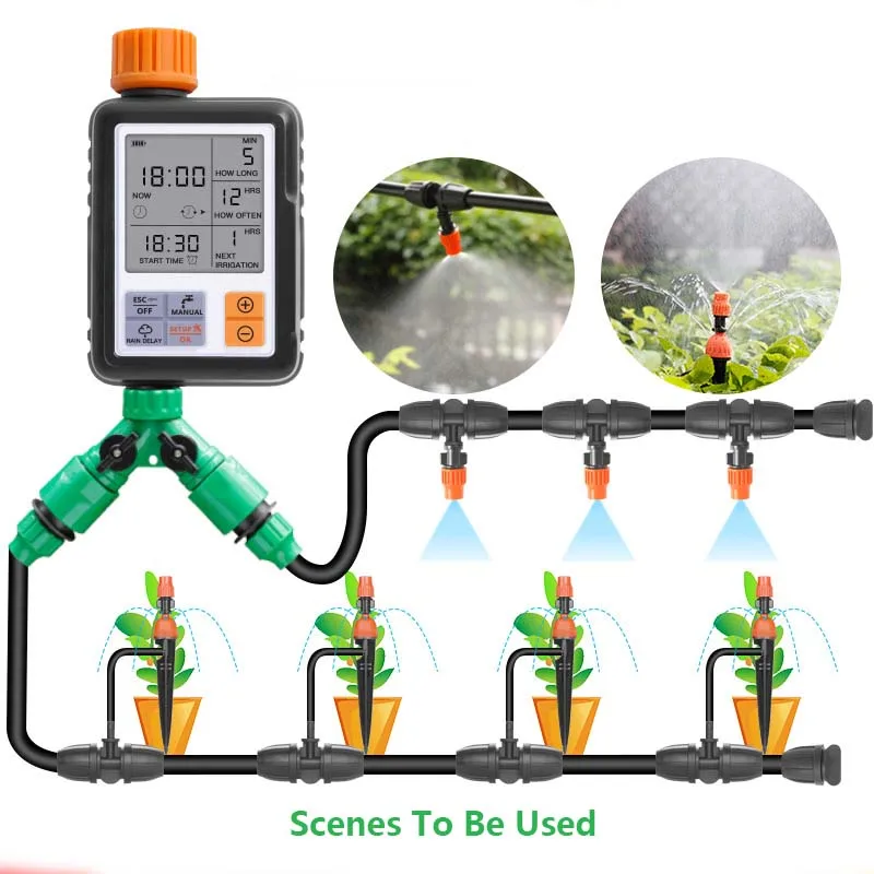 Irrigation Timer Automatic Programmable Digital Waterproof OutdoorWater Timer 3" Large Screen Ip65 Garden Lawn Watering System
Irrigation Timer Automatic Programmable Digital Waterproof OutdoorWater Timer 3" Large Screen Ip65 Garden Lawn Watering System