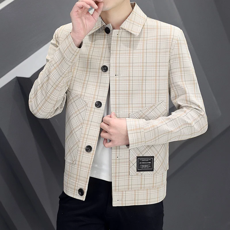 Simple Men's Jacket Single-breasted Lapels Coat Men Clothing 2022 Spring Koren Business Casual Slim Fit Windbreaker
Simple Men's Jacket Single-breasted Lapels Coat Men Clothing 2022 Spring Koren Business Casual Slim Fit Windbreaker
