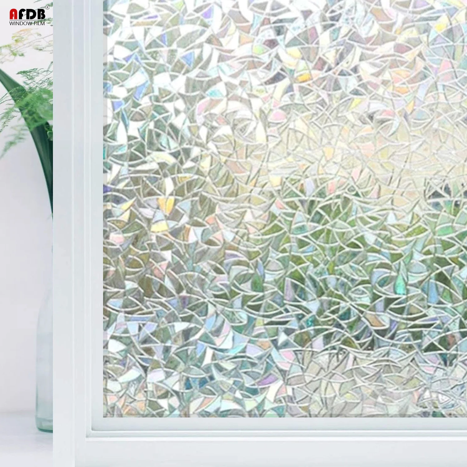 3D Rainbow Effect Window Film Translucent Privacy Glass Vinyl Film Stained Window Sticker for Home Static Cling Adhesive Decals
3D Rainbow Effect Window Film Translucent Privacy Glass Vinyl Film Stained Window Sticker for Home Static Cling Adhesive Decals