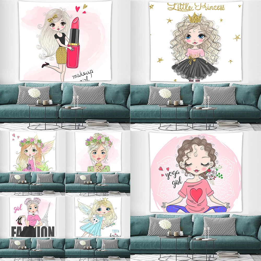Cartoon Girl Tapestry Wall Hanging Flower Fairy Wall Tapestry Aesthetic for Kids Childern Kawaii Room Decor
Cartoon Girl Tapestry Wall Hanging Flower Fairy Wall Tapestry Aesthetic for Kids Childern Kawaii Room Decor