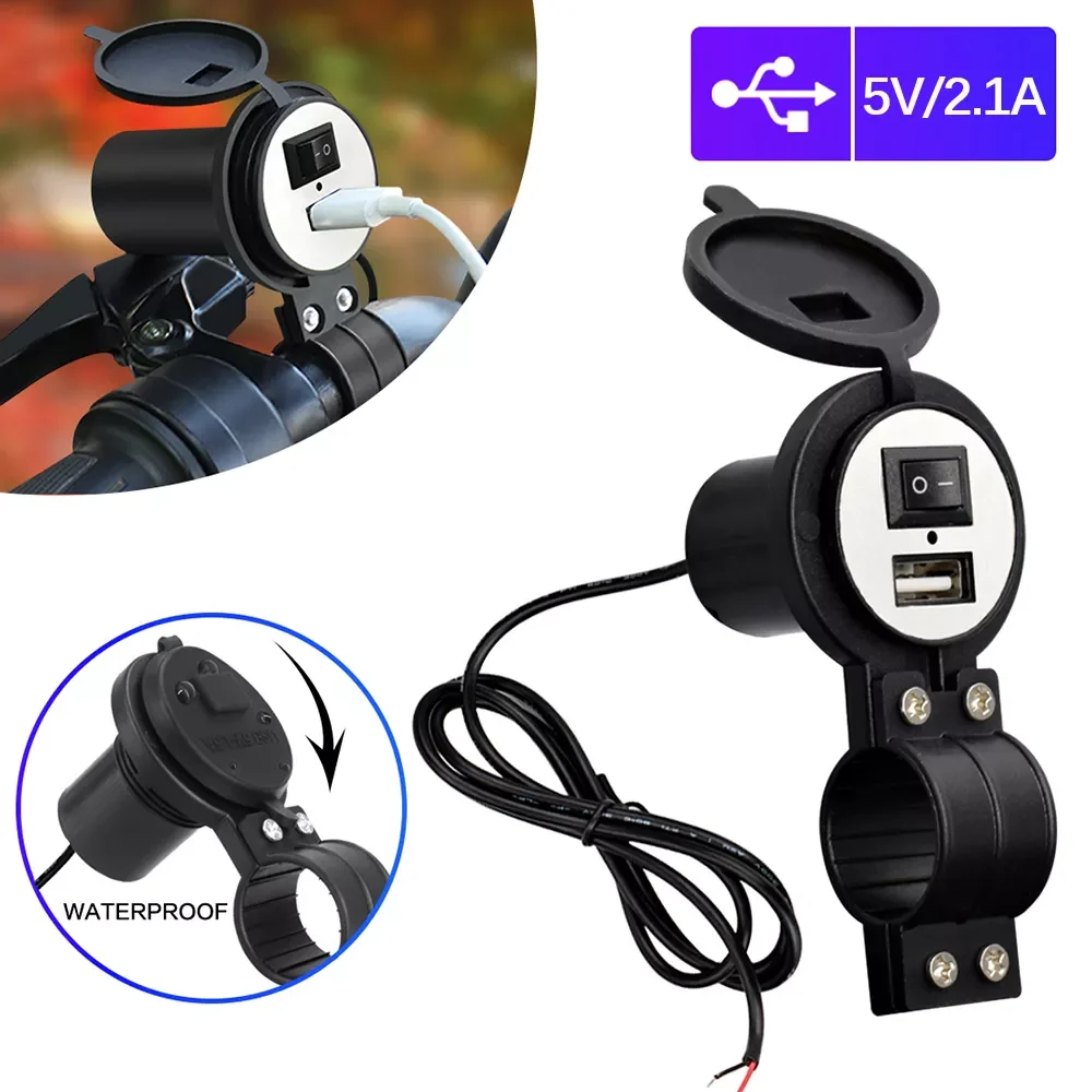 12V 24V Car USB Charger Motorcycle USB 2.0 Slot Charger with Switch Socket Plug Adapter Motorbike Phone Charger Waterproof
12V 24V Car USB Charger Motorcycle USB 2.0 Slot Charger with Switch Socket Plug Adapter Motorbike Phone Charger Waterproof